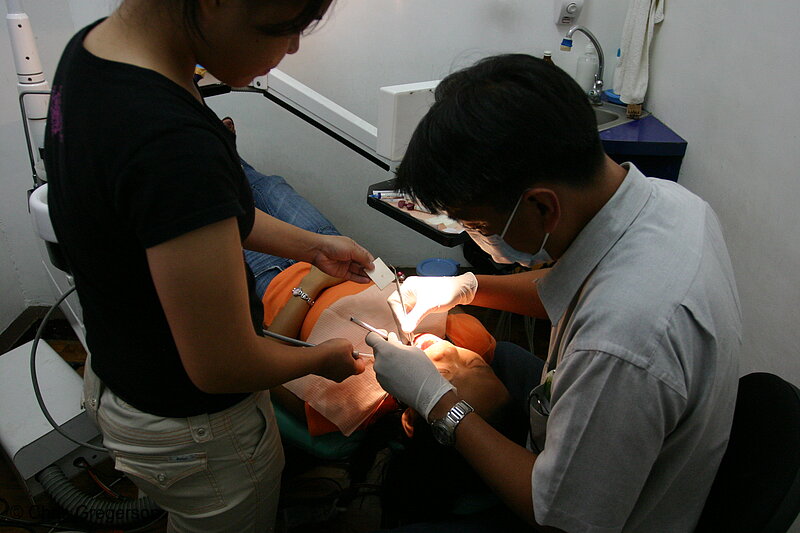 Photo of Dentist Working on a Patient, Manila, the Philippines(6581)