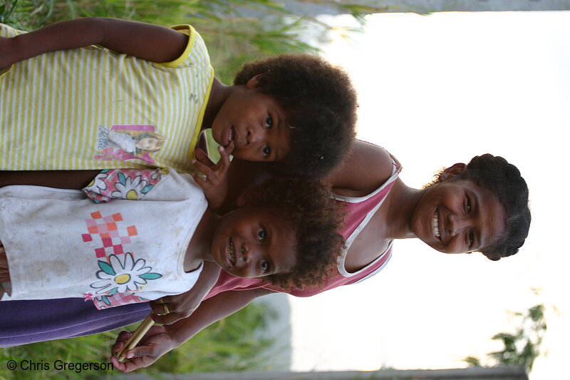 Photo of Two Aeta Children and their Mom, Pampanga, the Philippines(6603)