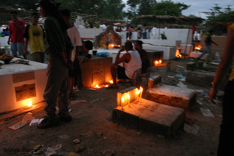 Photo of Cemetery in Angeles City on the Night of All Saint's Day(6607)