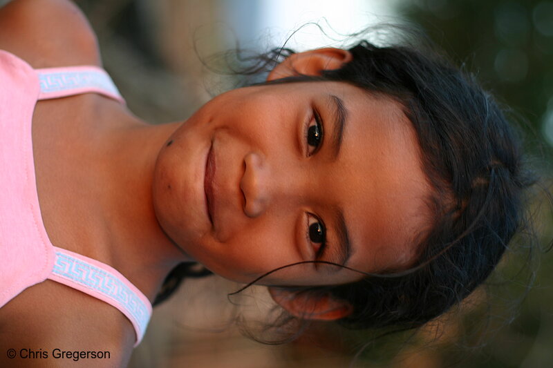 Photo of Close-up of a Girl in Las-Ud, the Philippines(6710)