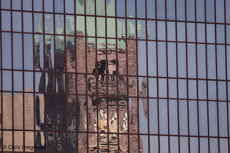 Photo of Reflection of the City Hall Clock Tower(6805)