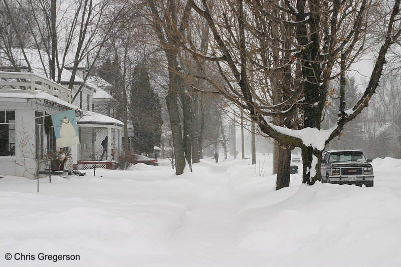 Photo of New Richmond Sidewalk after Snowstorm(6851)