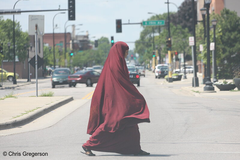 Photo of Franklin Avenue, Minneapolis (Woman Wearing Hijaab)(7106)