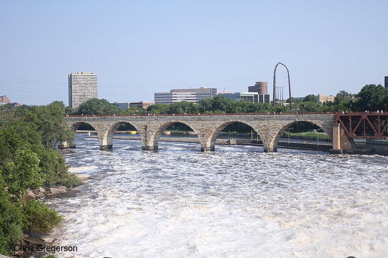 Photo of Stone Arch Bridge, Mississippi River, Minneapolis(7227)