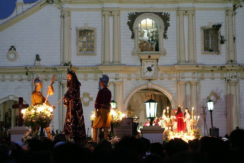 Photo of Carrozas in the Good Friday Parade, Vigan, Philippines(7483)