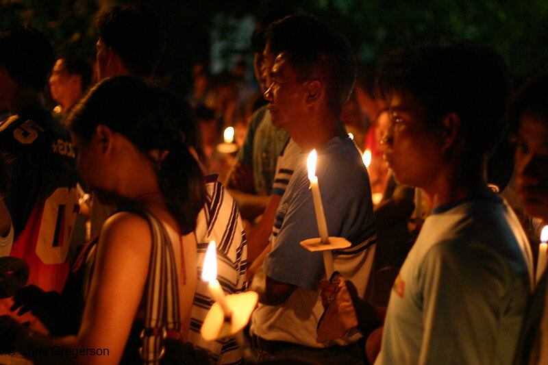 Photo of People Walking in the Good Friday Parade, Vigan(7489)