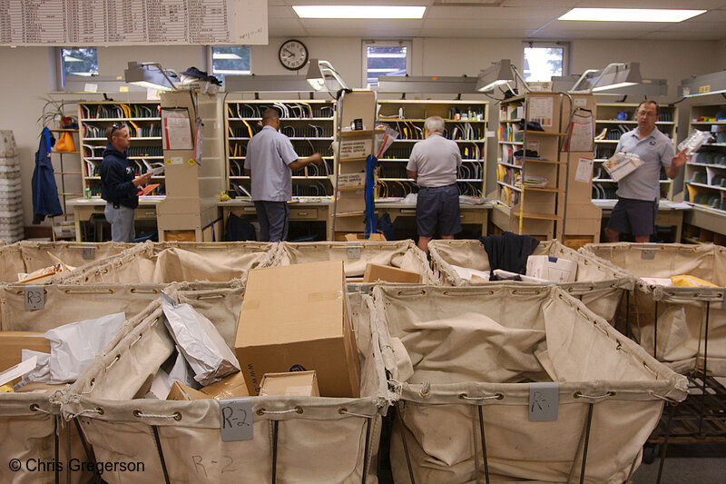 Mail Carriers Sorting Mail, New Richmond Post Office