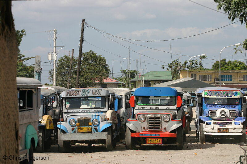 Photo of Jeepneys Parked in Angeles City(7749)