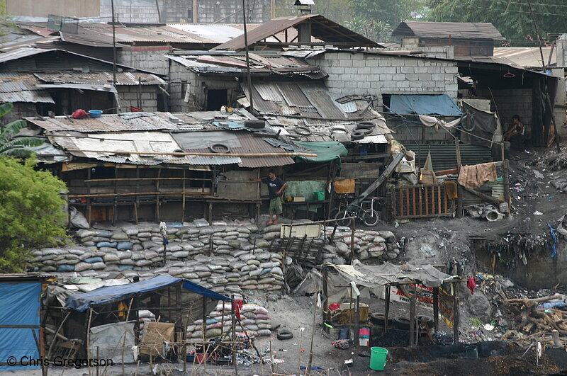 Photo of Charcoal Makers on the Abacan River, Angeles City(7828)