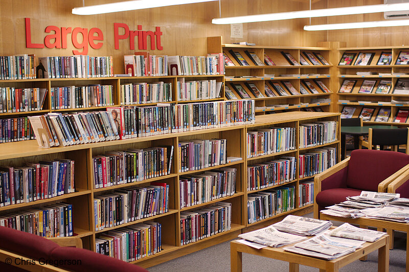 Photo of Magazines and Bookshelves at the Friday Library(7858)