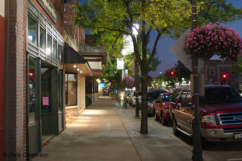 Photo of Knowles Avenue Sidewalk at Night(7962)