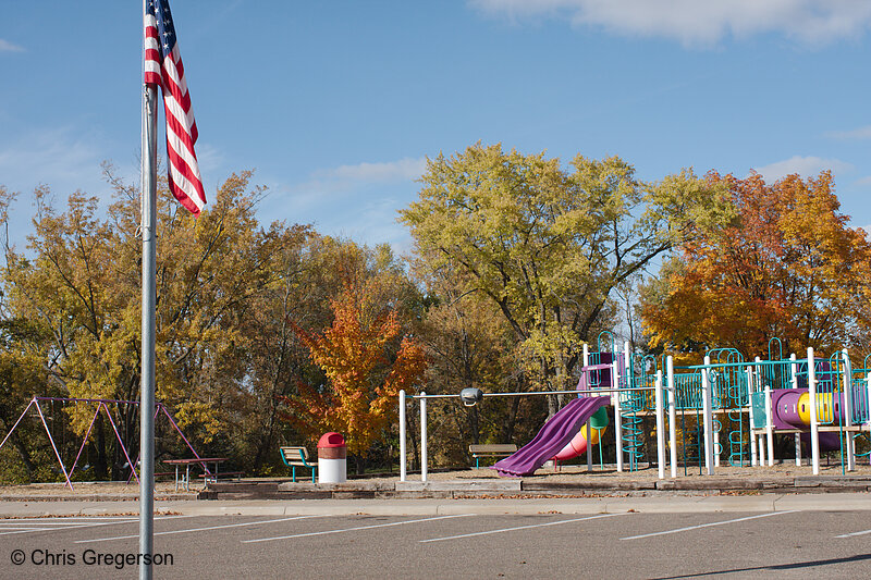 Photo of Mary Park Playground in Fall(7964)