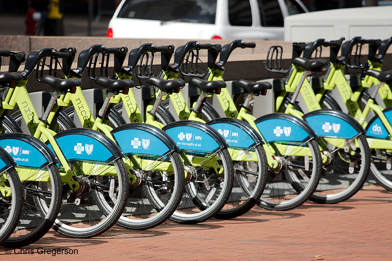 Photo of Nice Ride Bike Rack in Downtown Minneapolis(8286)